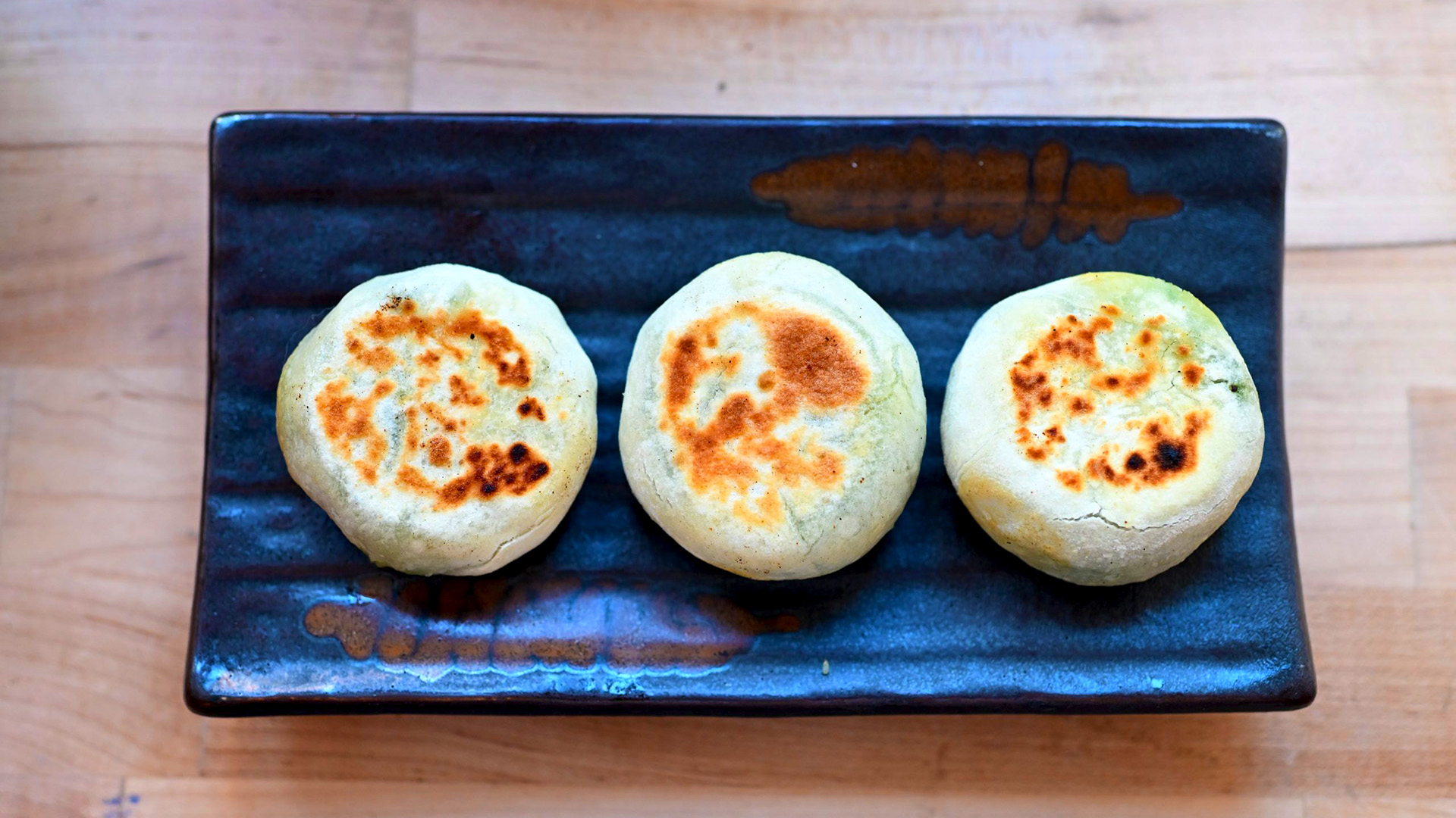 Egg chives pie from Z & Y Peking Duck